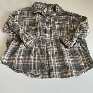 B Women’s Long Sleeve Flannel Shirt